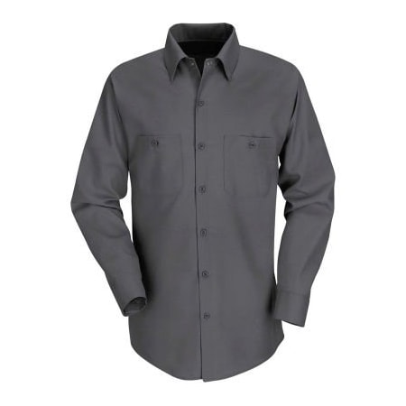 Vf Imagewear Red Kap Men's Industrial Work Shirt Long Sleeve Charcoal Regular-S SP14 SP14CHRGS